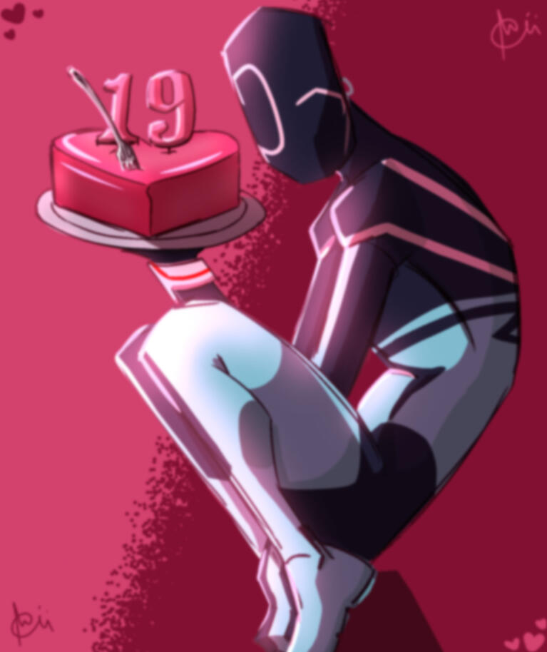 14 Feb 2026 (valentines and 19th birthday art!)